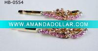 Wholesale crystal rhinestone hair clip