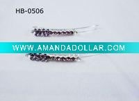 Wholesale pink crystal hair clip jewelry