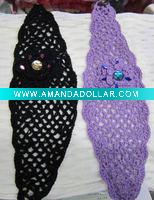wool hair pins