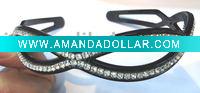 Wholesale plastic head band / hair band with resin stones