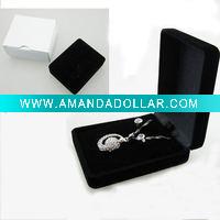 Wholesale 6*8 black velvet gift or jewelry box