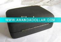 Wholesale metal leather cufflink box #33