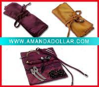 Wholesale promotion polyester jewelry roll