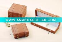 Wholesale good quality pu leather jewelry box