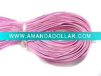 Wholesale Leather cord pink (P0014)