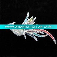 rhinestone brooch