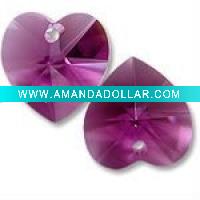 Wholesale 6202 Crystal Heart Pendant