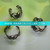 Wholesale Personalized Style copper adjustable ring