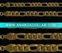 Wholesale brass chain FIGARO chain