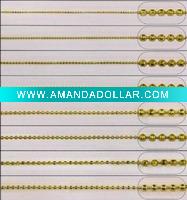 Brass Ball Chain 1.5mm 2.4mm 3.2mm