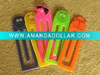 Wholesale Colorful plastic animal-head bookmarker