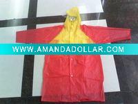 kids pvc raincoat