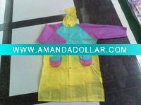 Wholesale children plastic raincoat