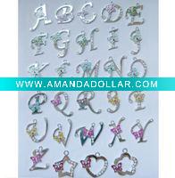 Wholesale Zinc alloy letter pendant charm
