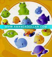 Wholesale animals pvc baby bath toy