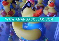 Wholesale newest flashing pvc toys/baby toy animal/kid's rubber duck toys