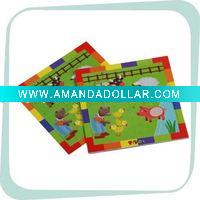 Wholesale flocking jigsaw puzzle for children