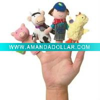 Wholesale EN-71 8CM Plush finger puppet/hand puppet