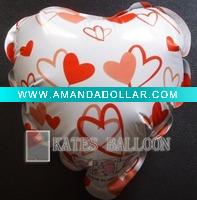 Wholesale velentine's days toy auto inflabale foil balloon