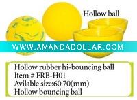 Wholesale hollow rubber bounce ball,hollow rubber ball
