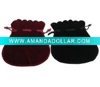 Wholesale Round velvet jewellery bag,velvet gift bags pouch