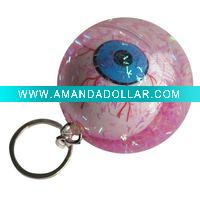 key chian glitters bounce ball