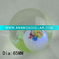 Figure inside bounce ball