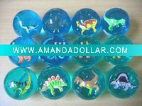 3D dinosaur bouncing ball