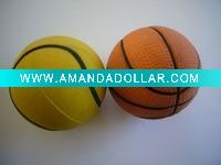 rubber basketball with logo