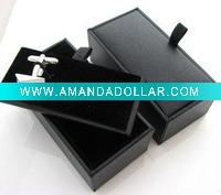 black cufflinks box