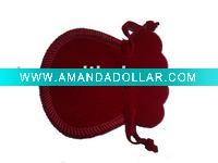 red velvet pouch