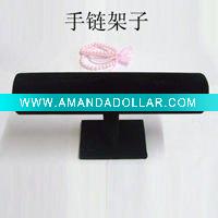 Wholesale black leather bangle counter display