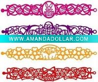 Wholesale 2011 popular glow tattoo silicone bracelet