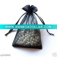 10X15CM White pouch Organza Gift Bags Wedding favors