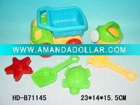 Wholesale beach toys set , sand toys ,cartoon car beach toys