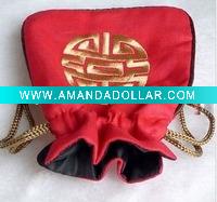 Wholesale Red color jewelry bag 50pcs