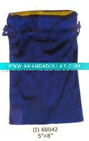 Wholesale double layer velvet bag