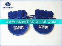 Blue jewelry pouch
