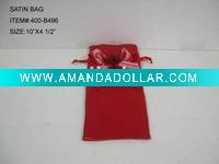 satin pouch with bow for packing