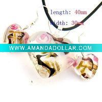 Wholesale Lampwork Murano Glass Jewelry Set
