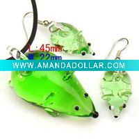Wholesale Lampwork Murano Glass Jewelry Set