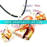 Wholesale Lampwork Murano Glass Jewelry Set