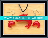 Wholesale murano glass jewelry set