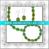 Wholesale murano glass jewelry set