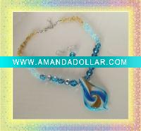 Wholesale murano glass jewelry set