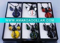 Wholesale murano glass jewelry set