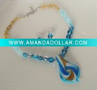 Wholesale murano glass jewelry set