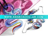 Wholesale murano glass jewelry set