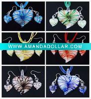 Wholesale murano glass jewelry set