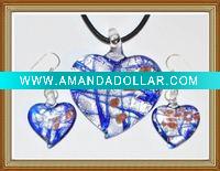 Wholesale murano glass jewelry set